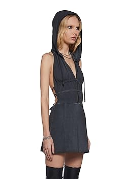 ● BADBLOOD ● Second Skin Hood Mini Dress BADDIE BEHAVIOR HOODED MINI DRESS – AKIRA